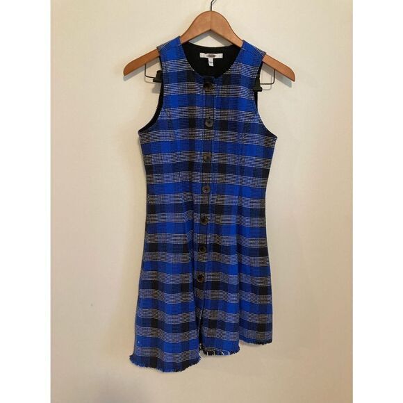 Derek lam 10 Crosby plaid asymmetric tweed dress‎ - Picture 3 of 6